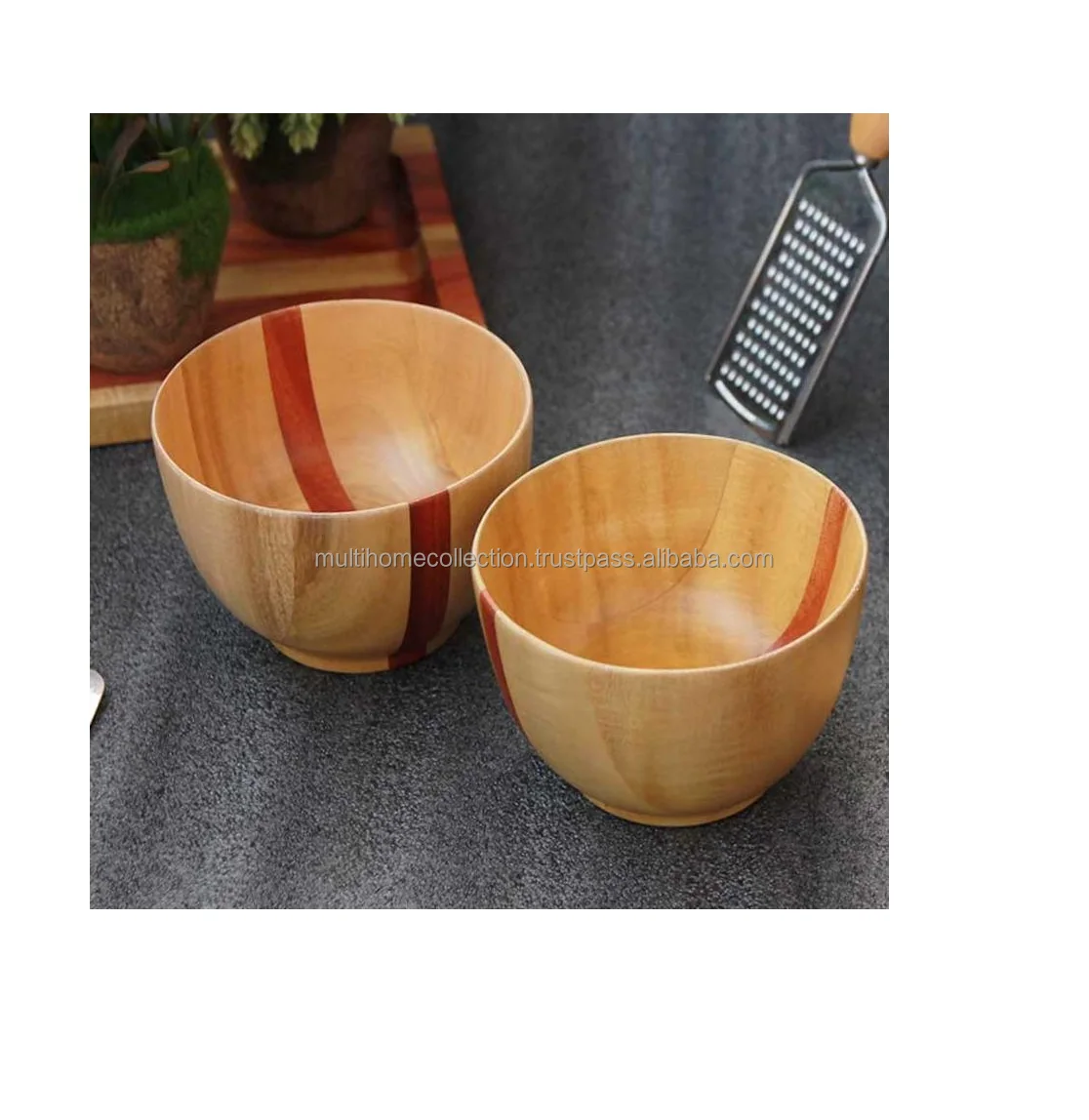 Hotel And Restaurants Supplies Natural Wood Serving Bowl Snacks Fruits Chat Elegant large Space Cup Amazing Storage Bowl