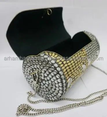 High Quality Brass Clutch With Metal Chain on Top at Best Price for Women and Girls at Low Price by LUXURY CRAFTS