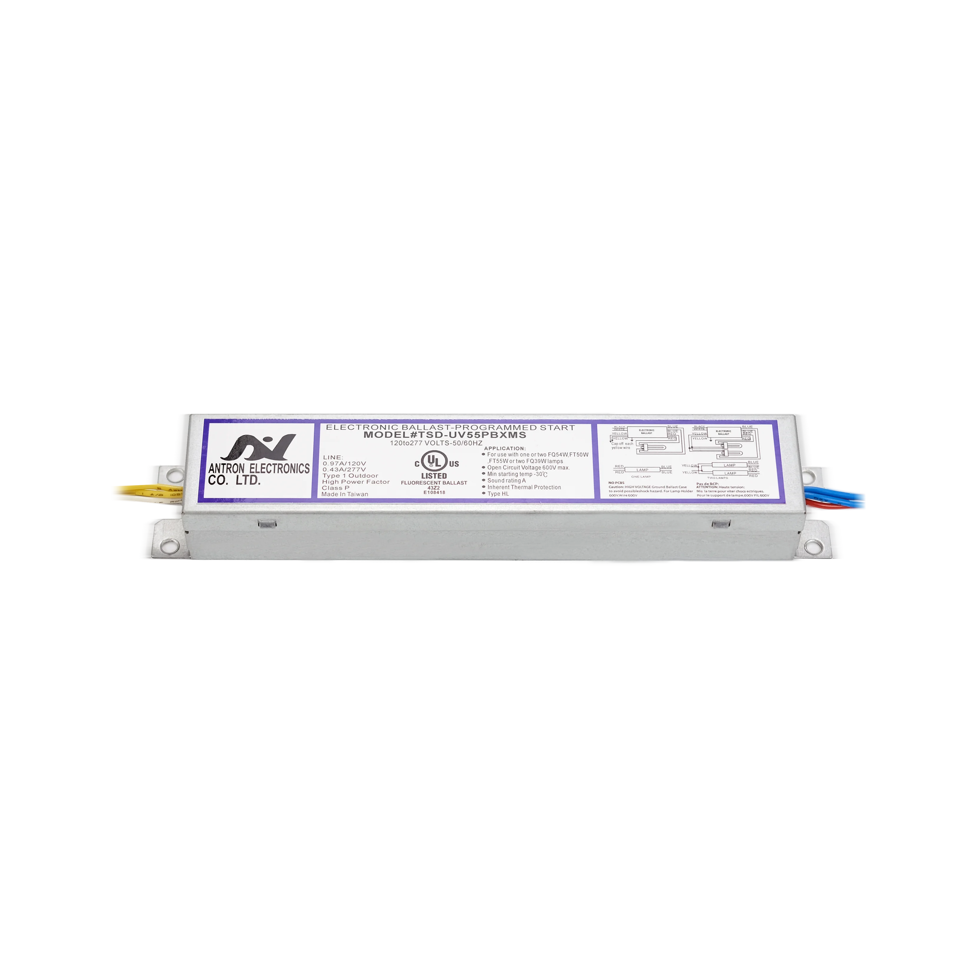 Antron все в одном балласт Rohs 32 Вт T8 флорестрирующие лампы 347 совместимая Светодиодная трубка электронного производства
