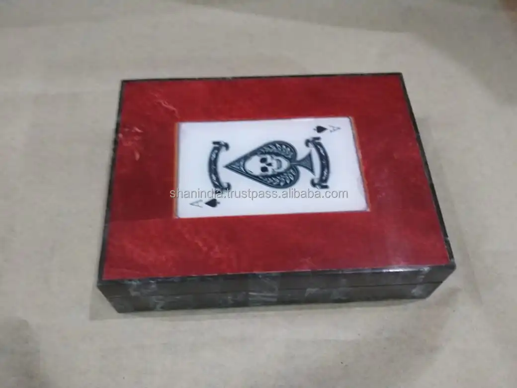 playing Cards High quality handmade Wood Resin playing card box
