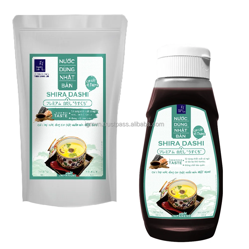 Premium Authentic Japan Recipe Light Soy Sauce (Light Type) Shira Dashi Sauce Used For Oden Chawanmushi Nabe