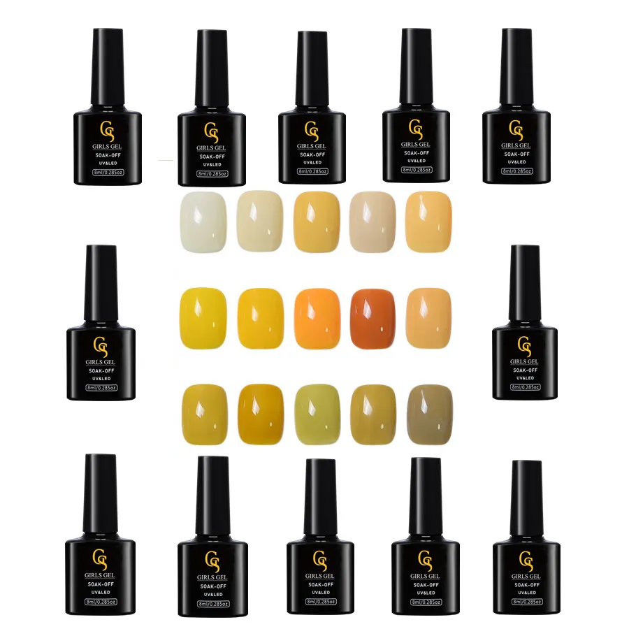 GS Girlsgel, оптовая продажа, Гель-лак для ногтей в бутылке, УФ-гель, сервис OEM, набор для ногтей для начинающих