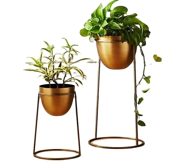 Flower plant Pot New Modern Tall Stands Planters Indoor Potted Plant Holder Iron Display Rack Best Selling Modern Luxury Black