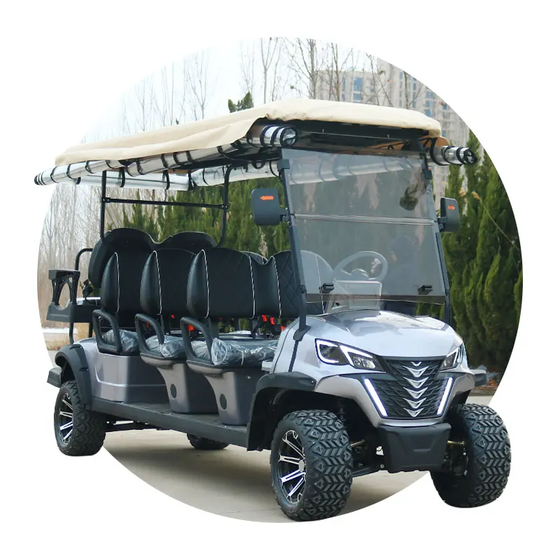 New Model Hot Sale 8 seats Golf Cart with CE Certification Electric Sightseeing Bus for Sale Lithium Battery Golf Cart
