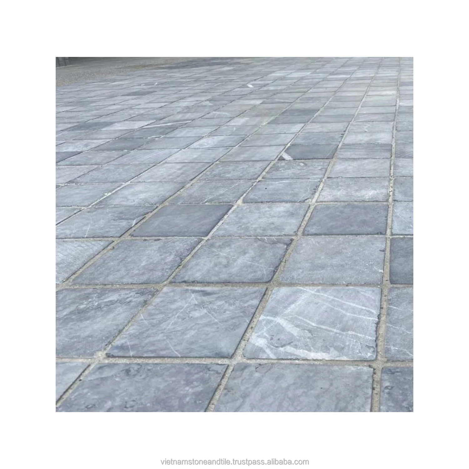 Stones High Quality Standard from Natural Brights Vary Colorful Limestones with Sample Sandblasted Surface Lime Blue Stone