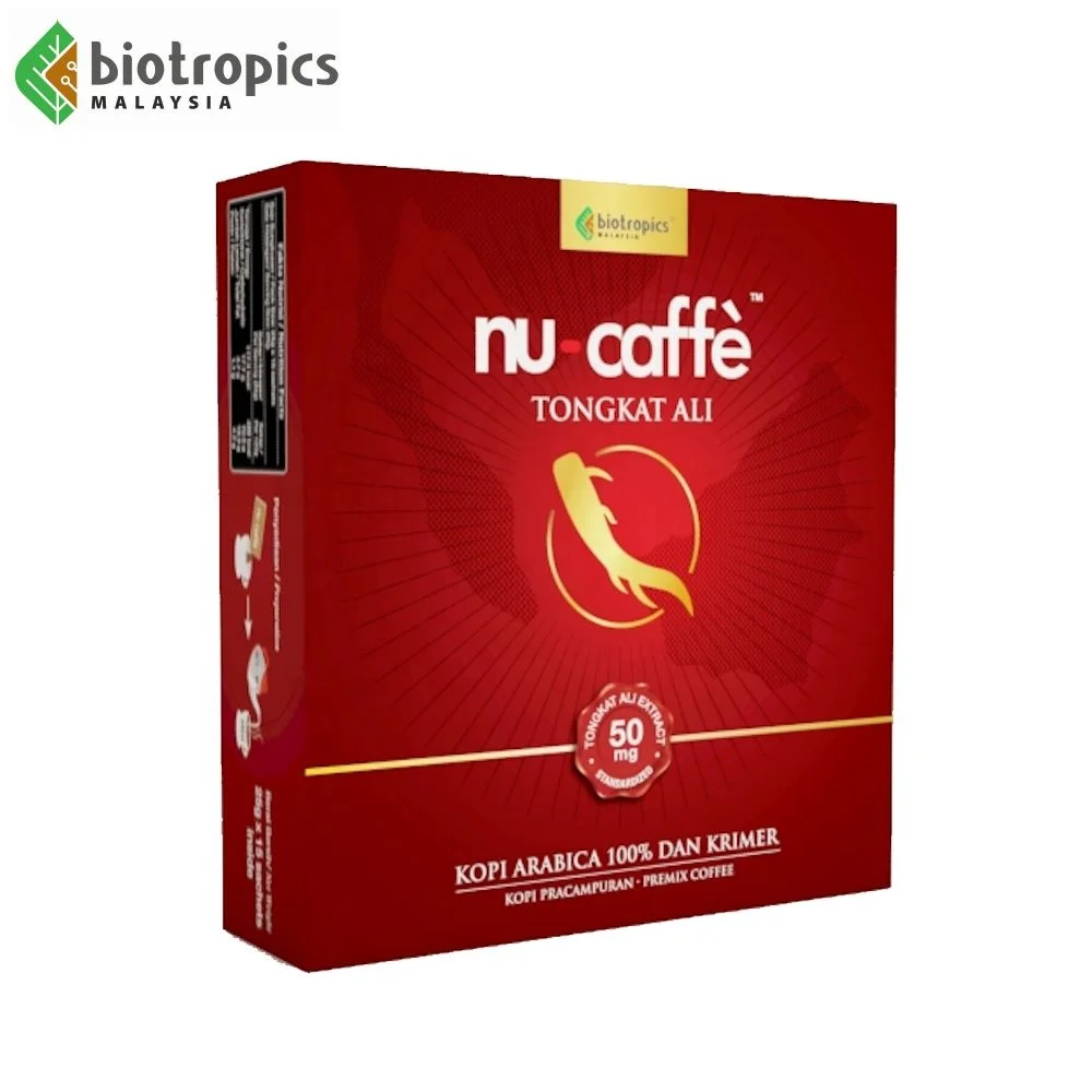 Новинка, кофейный порошок Tongkat Ali Kopi Nu-Caffe, предварительно упакованный, 15 пакетиков в коробке, для легкого использования из малайзии