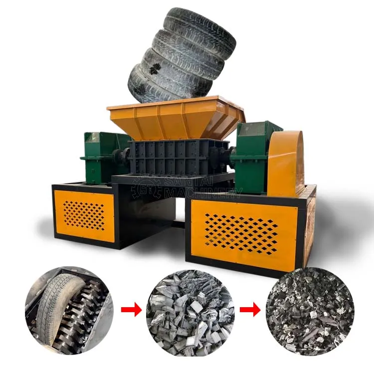 Factory Direct Sale Waste Car Electronic Products Integrated Board Crushing Double Shaft Shredder