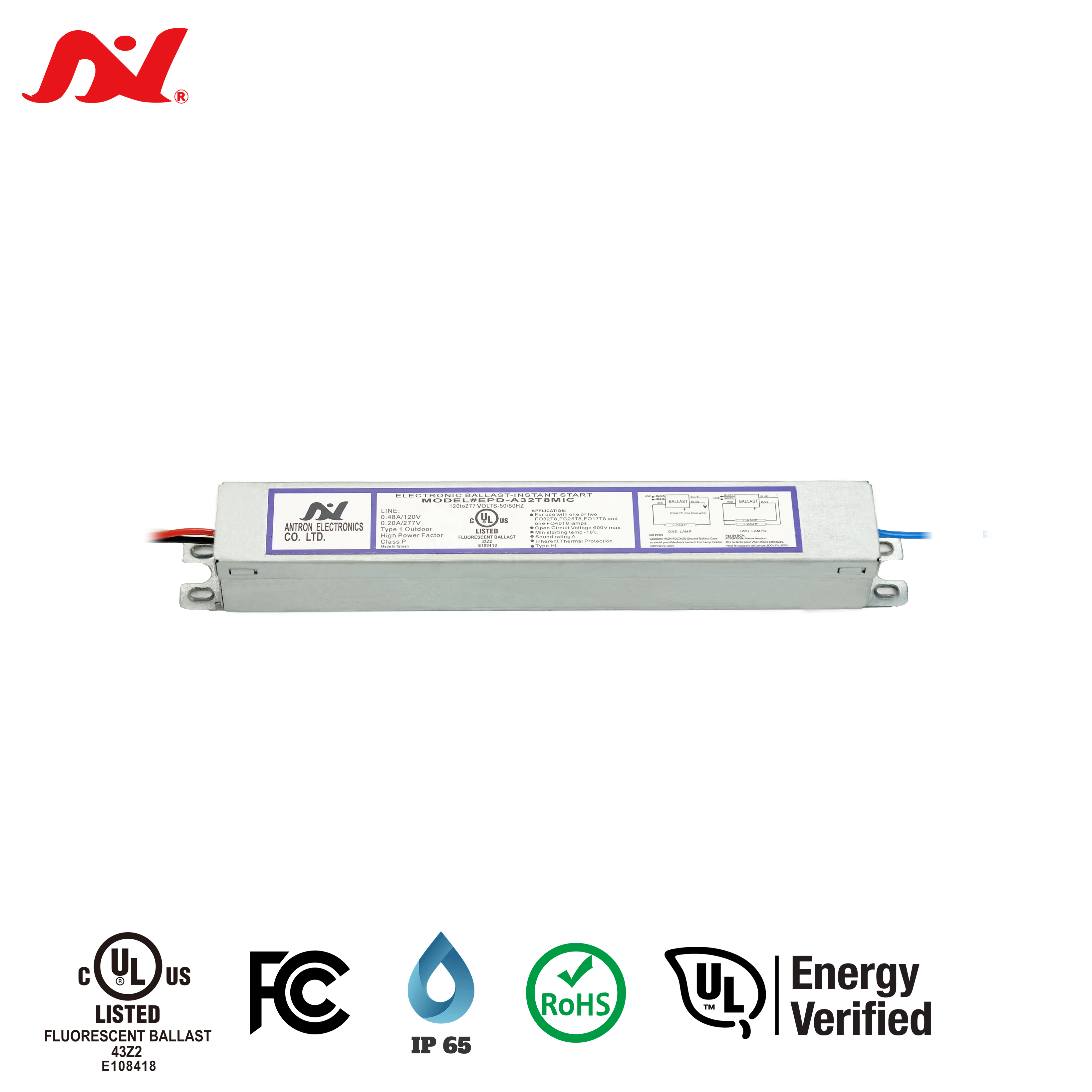 Электронный балласт для лампы балласта T8 двойные 32 Вт