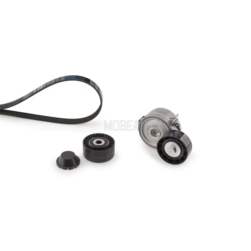 Timing Belt Kit fit for Citroen Tensioner Pulley K136PK1218 6PK1218 T38477 OAP7077 TVD1090 Timing Belt Kit