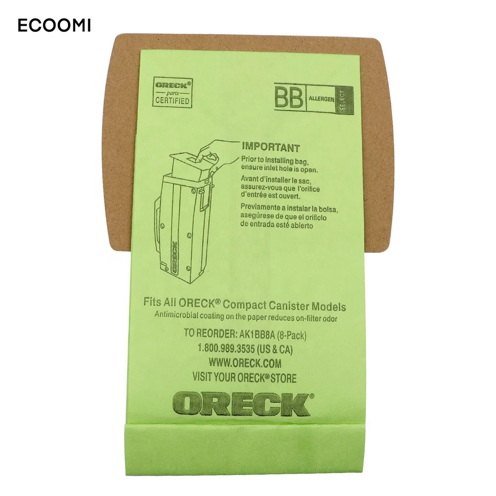 Vacuum Clean Parts Replacement Vacuum Cleaner dust bag for O reck BB 12+1