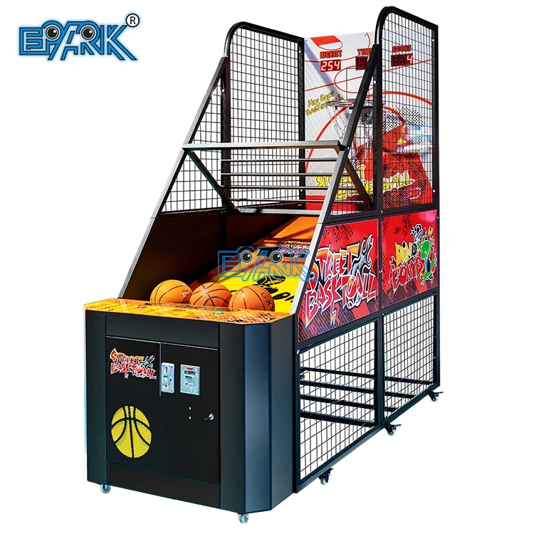 Coin-Operated Indoor Commercial Basketball Arcade Game Machine Children 1 Player Simulator Online Model Maquina De Baloncesto
