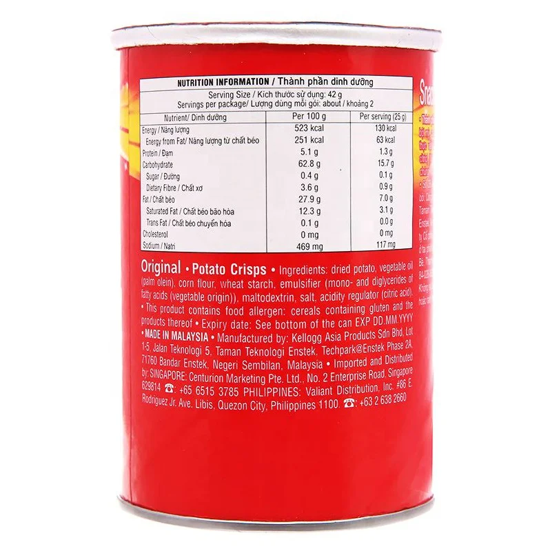 PRINGLES POTATO CRISPS ORIGINAL 42G