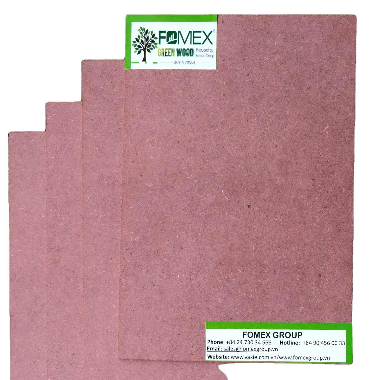Top quality best price MDF (HMR) Pink Made in Vietnam E2 Glue