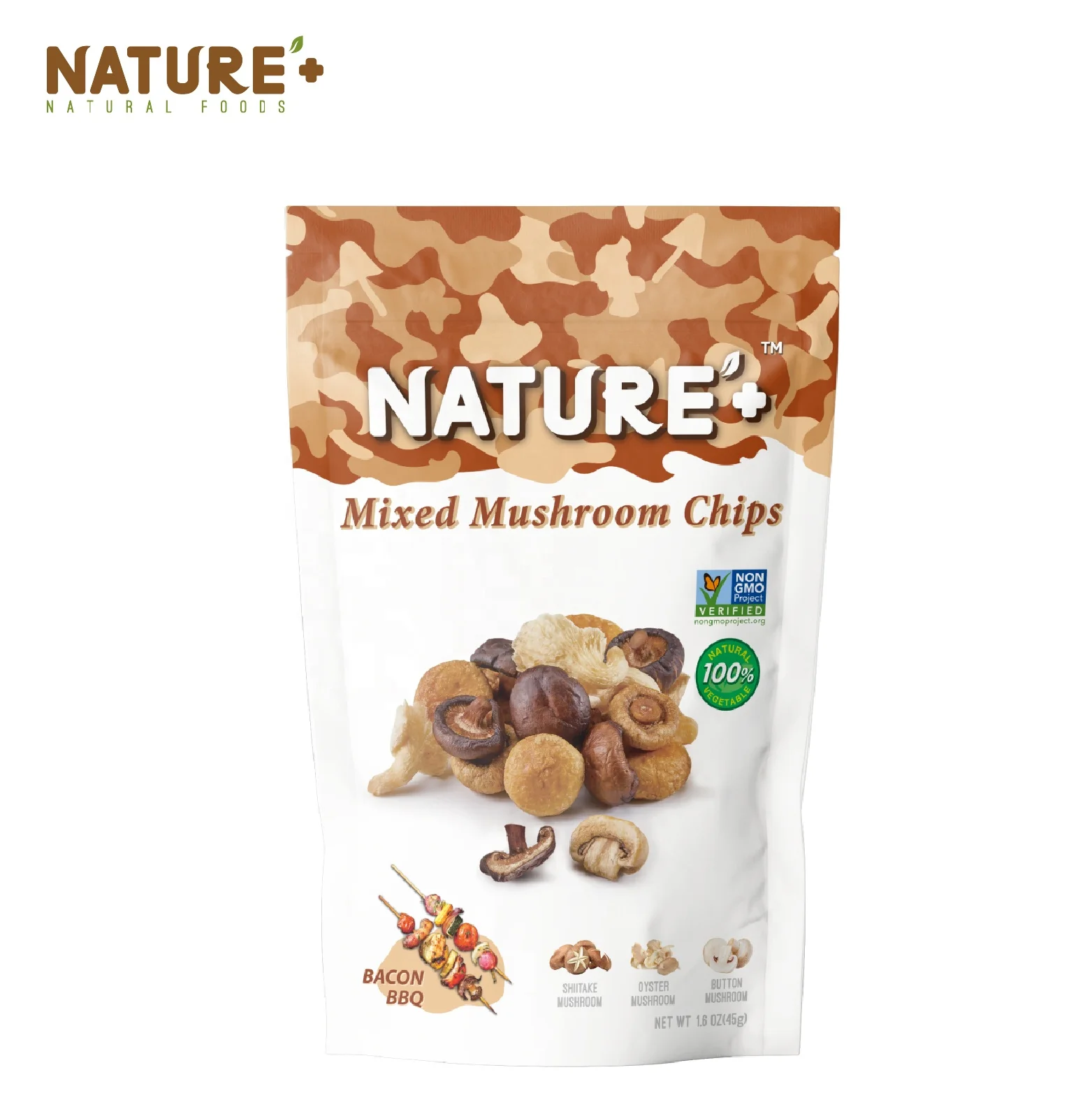 Vacuum Fried Mushroom Barbecue No Added Sugar Good Source of Fiber Guilty Free Snacks Chips Healthy