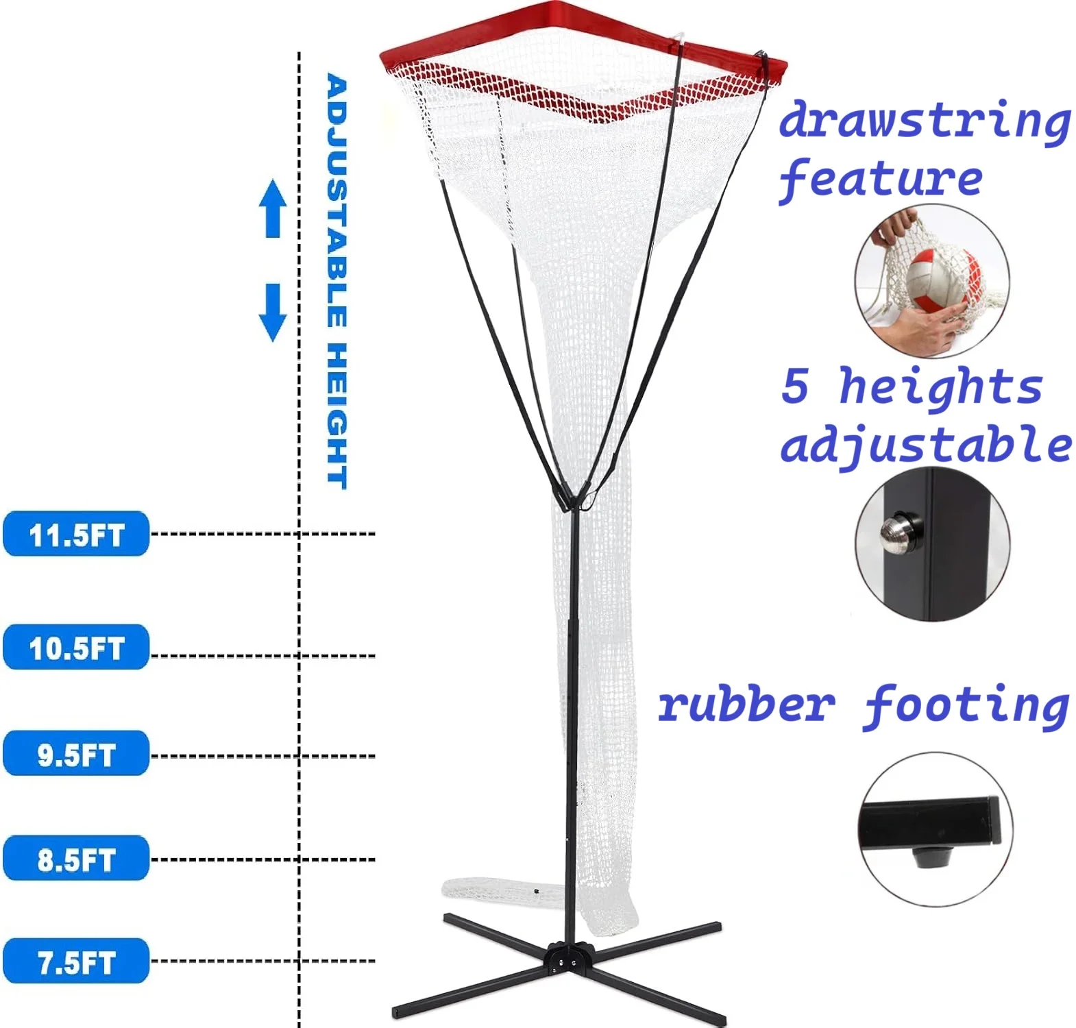 Waising Sports Adjustable Volleyball Setter Trainer Net Volleyball Training Equipment