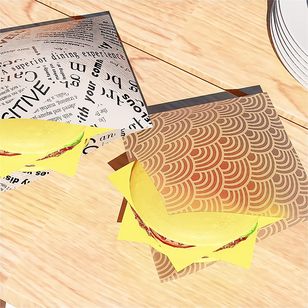 Custom Baking Newspaper Greaseproof Paper Bag For Fast Food INNORHINO