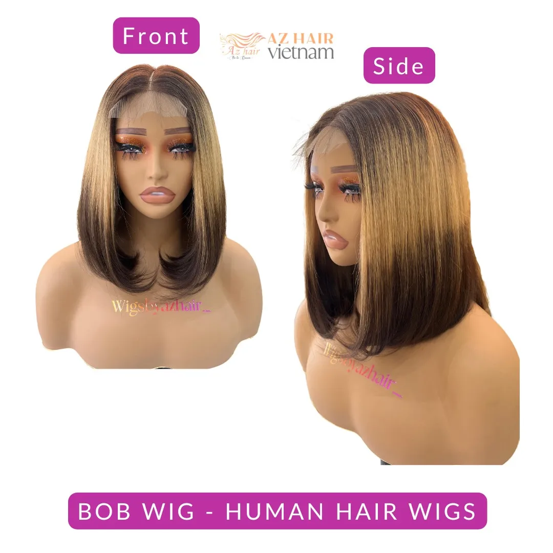Hot New Short Bob Wigs Full Lace Super Soft Silky Cuticle Aligned Natural Raw Human Hair Frontal Extension