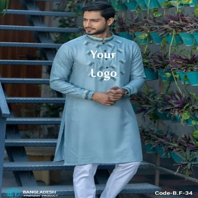 Лидер продаж мужской стильный дизайн традиционная панджаби Курта Коти полный комплект с зеркалом работа Прямая поставка от BD