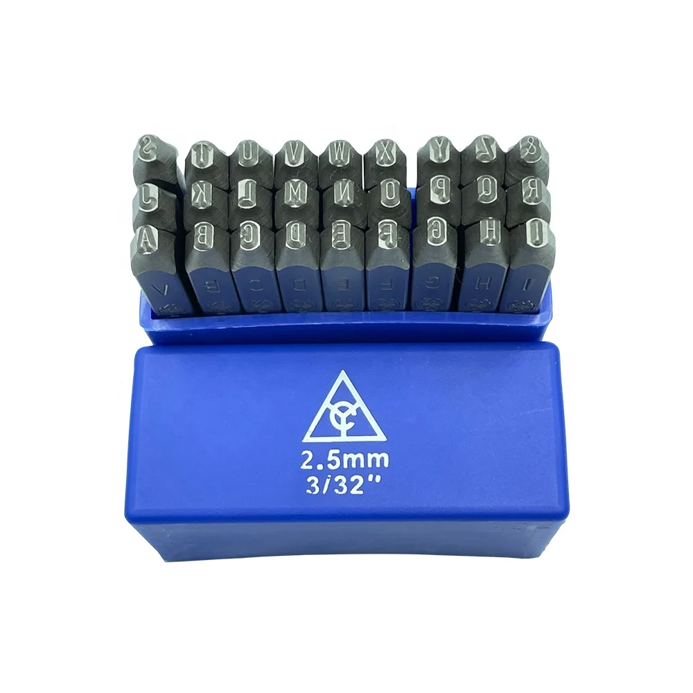 Manufacturers wholesale Industrial grade 2.5mm German Letter punch steel stamp