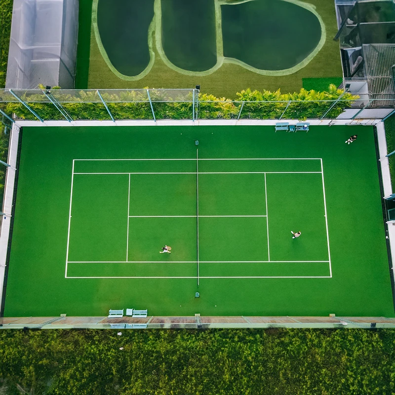 All Weather Football Tennis Rugby Field Turf  Pe Fibers 50mm Pile Height Synthetic Artificial Grass
