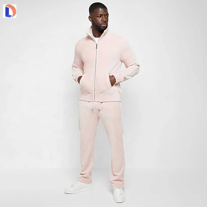 Customizable Fabric 100% Cotton Oversized Unisex Hoodies Velvet Tracksuit Set 2 Piece Jogger Fitness Suits