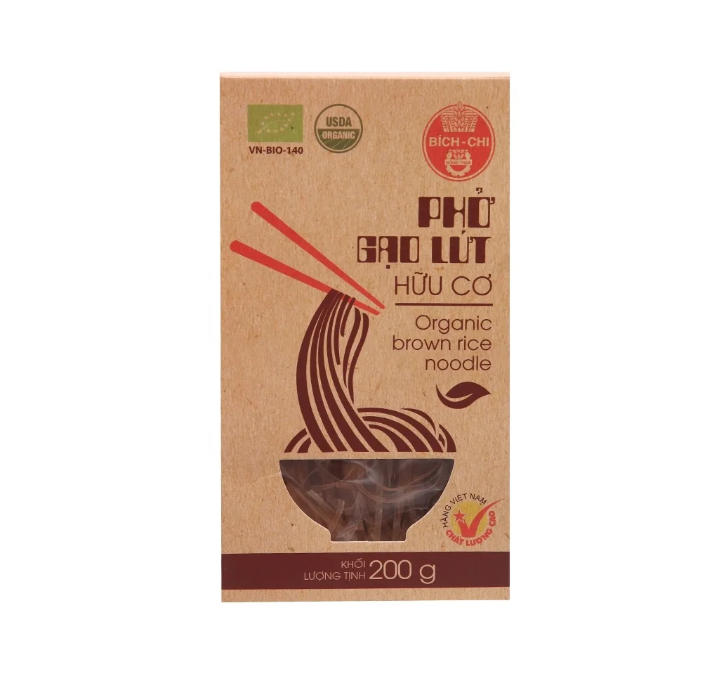 BichChi Rice Noodle Organic Brown Rice Noodle 200g From Vietnam