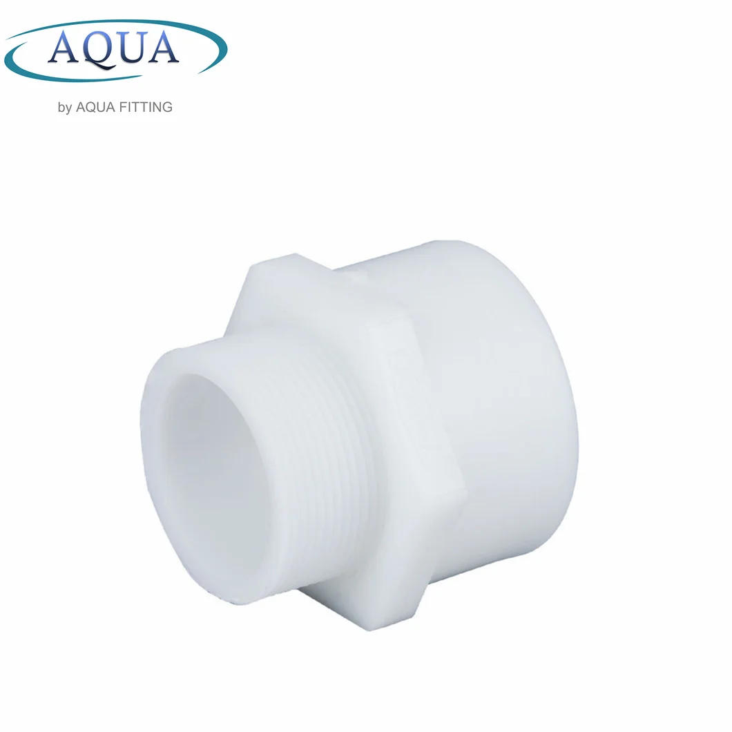 High Quality PVC Plastic Pipe Fittings UPVC Male Threaded Adapter Coupling