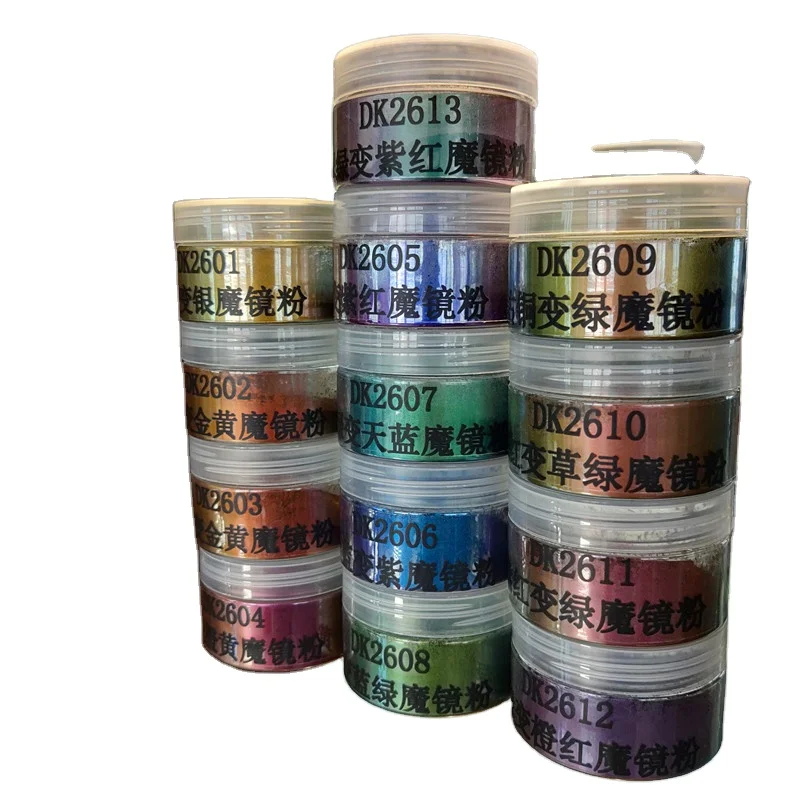 Nail Art Chameleon Powder Magic Mirror Powder Photochromic Anti-counterfeiting Printing Color Changing Brocade Powder