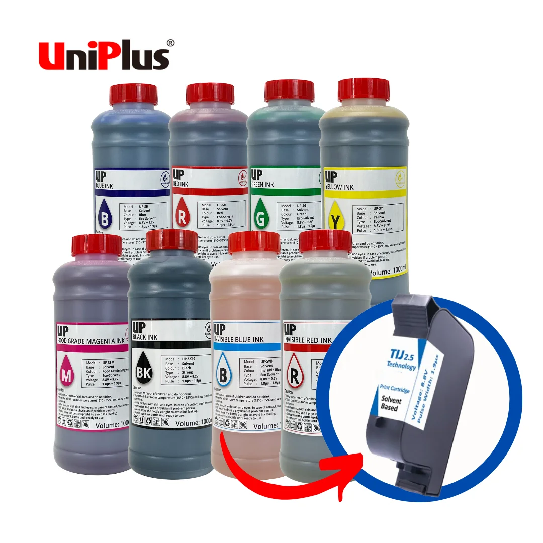 Черно-цветные экологически чистые чернила 1000 мл для UP45 чернильный картридж TIJ 2 5 HP45 с тепловыми чернилами