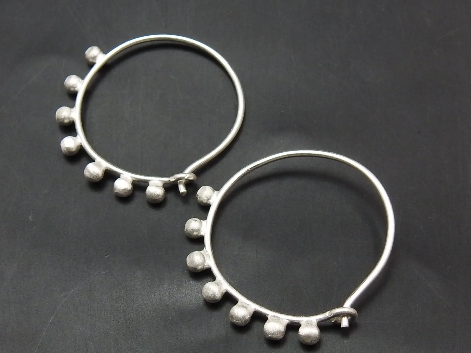 925 Sterling Silver Bali Dangler Earring Matte Finished Ball Shape Featuring Pearl One-of-a-Kind Fine Jewelry Her New Arrival