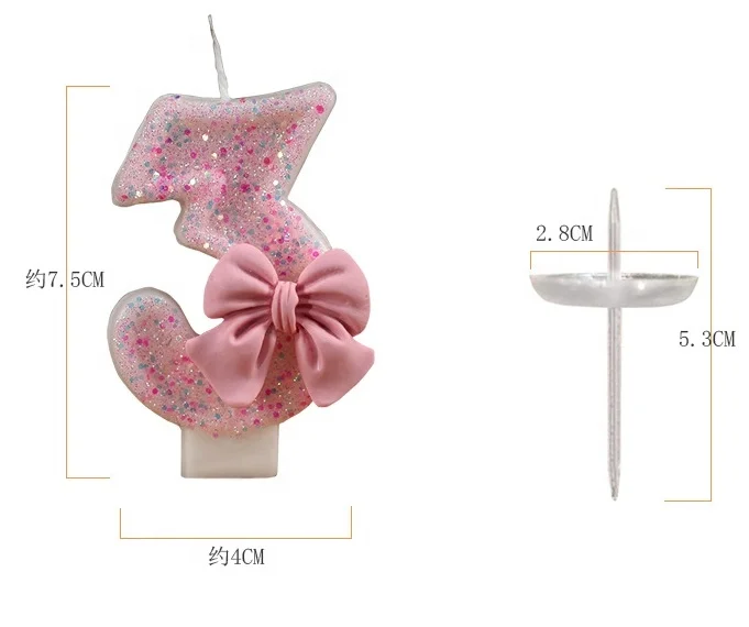 Novelty Fancy Birthday Cake Candles New Design Happy Birthday Pillar Candles Christmas Decoration for Parties Wax Material