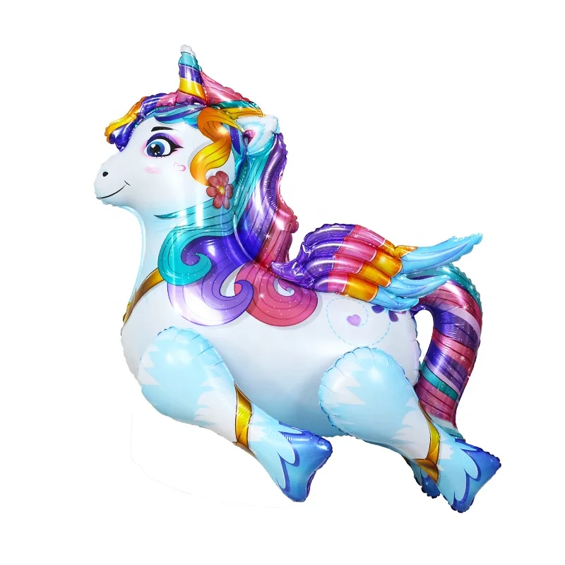 Popular 3D Walking Animal Unicorn Balloon Children Birthday Party Easter decorations Decoration Toys For Kids