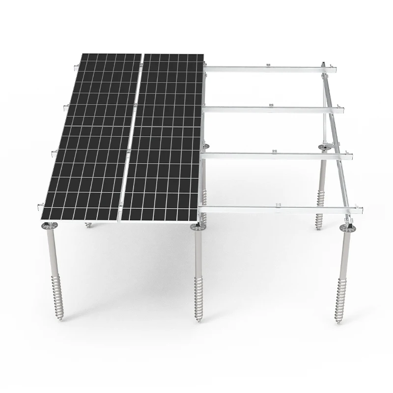 Solar Panels Ground Mounting Screw Pile Concrete BaseFoundation 10MW Solar PV Project Pre-assembled Structure
