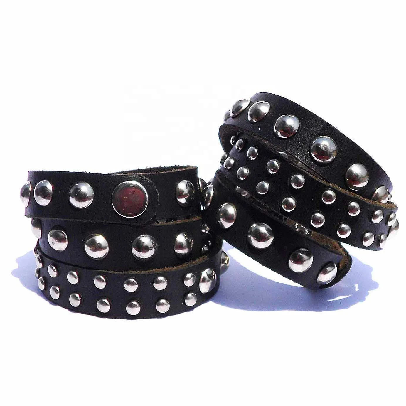 Trendy 3 Wraps Beaded Leather Bracelets for Children Topaz Lock Pattern with 2 Push Buttons for Size Adjustment Anniversaries