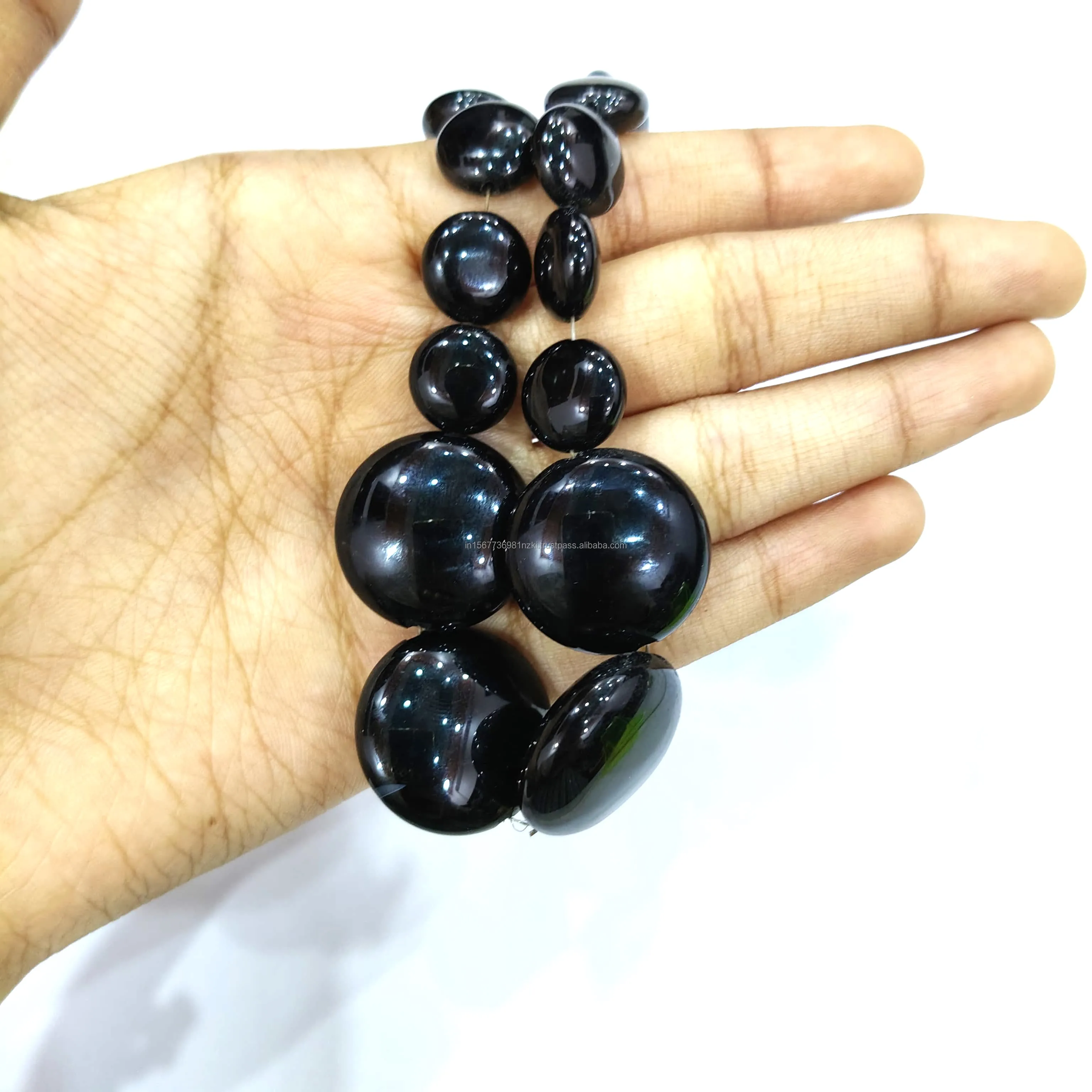 Good Quality Best Selling Matt Finish Natural Loose Beads Gemstone Black Onyx Matt  Beads Manufacturer Hand Made Making Jewelry