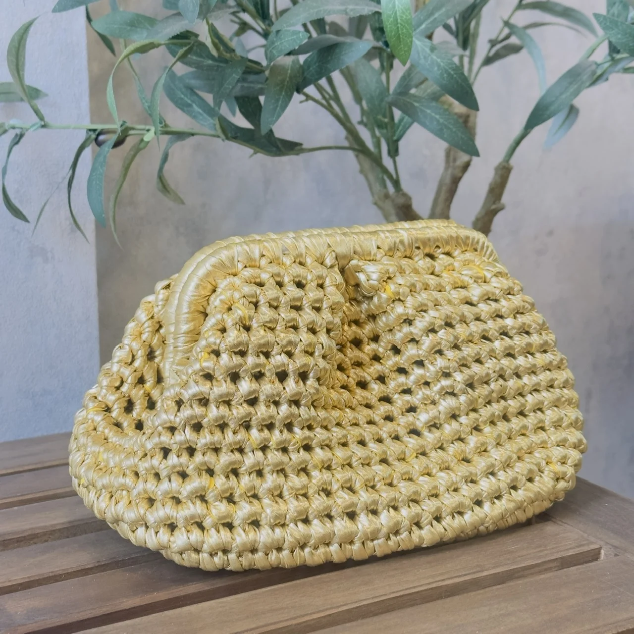 New Fashion Versatile Gold Metallic Bag size XS, S, M, L Clutch Handbags for Women Wholesale from Factory