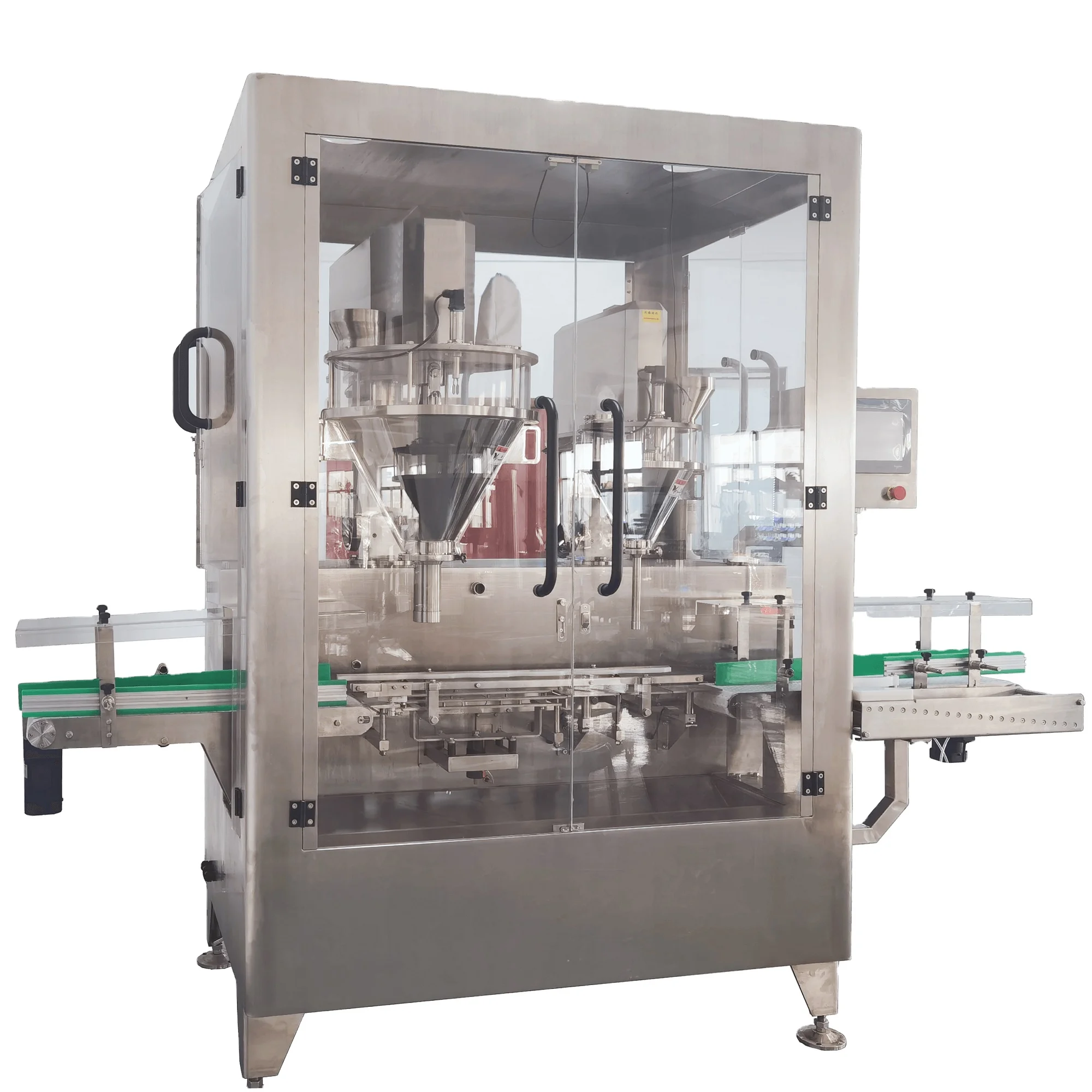 CE Patent Design Automatic Pharmaceutical Capsule Powder Dual Heads Filling Machine