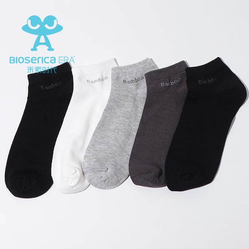 Bioserica Era Anti-Odor Bamboo Fiber Custom Socks High Quality Crew Socks Custom Logo Socks Bamboo