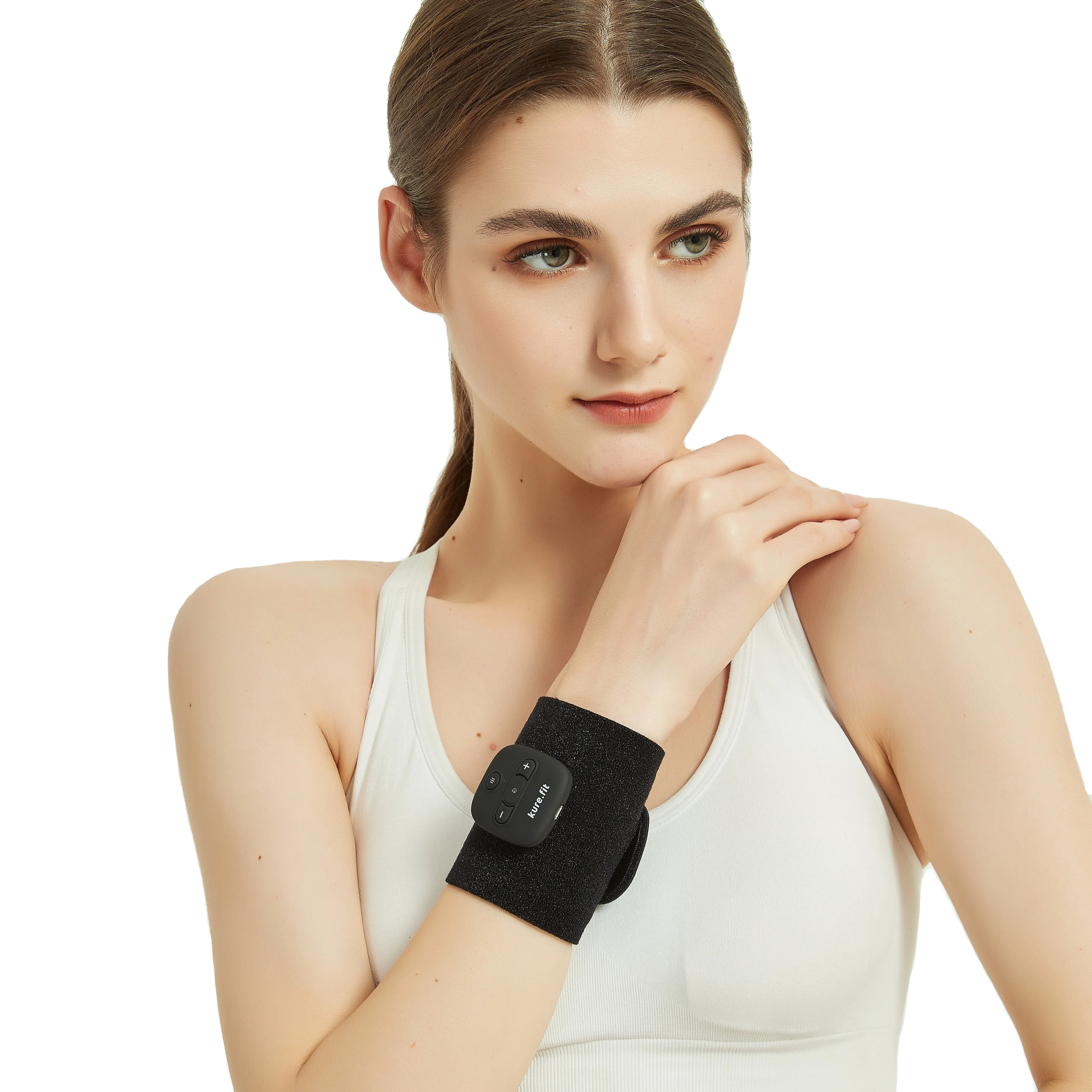 Electrical Muscle Stimulator Wrist Wrap Protector with TENS Unit Massager Arm Hand Waist Massage Product for Pain Relief