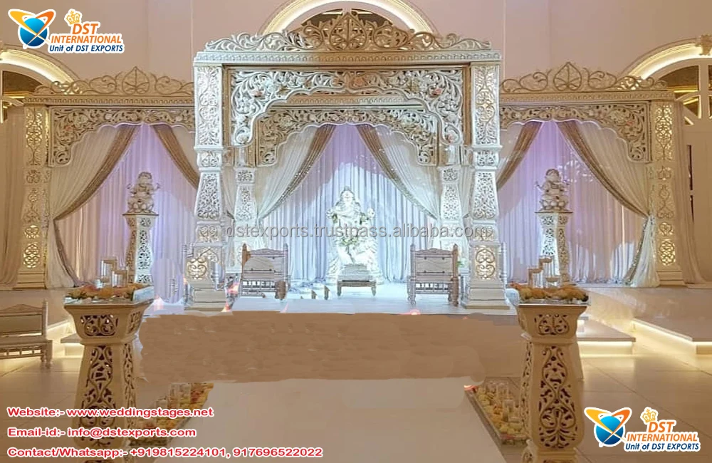 Amazing Indian Wedding Rajwada Mandaps Buy Indian Hindu Wedding Mandaps USA Indoor Bollywood Indoor Mandap Design UK