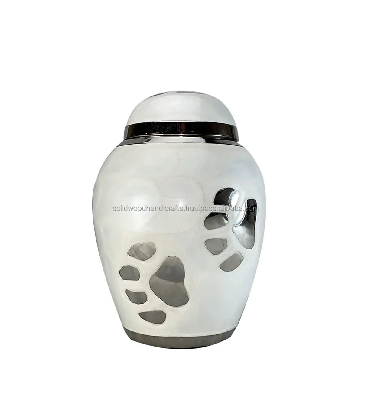 Handmade Brass Pet Cremation Urns Memorial Cat Dog Pet Urns For Ashes customized wholesale pet urns