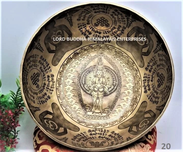 Nepal Made Tibetan Special Art Singing Bowls