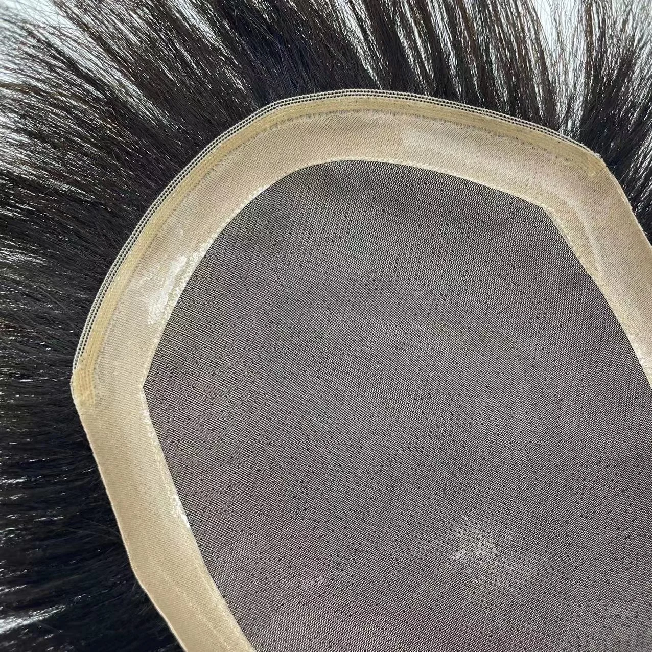 Fashion Hair Handsome Style  Mono Base Hair Replacement Men Toupee