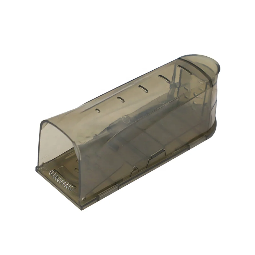 Многоразовая пластиковая ловушка для мышей черная животных с высокой чувствительностью борьбы вредителями легкая в установке жилых и коммерческих