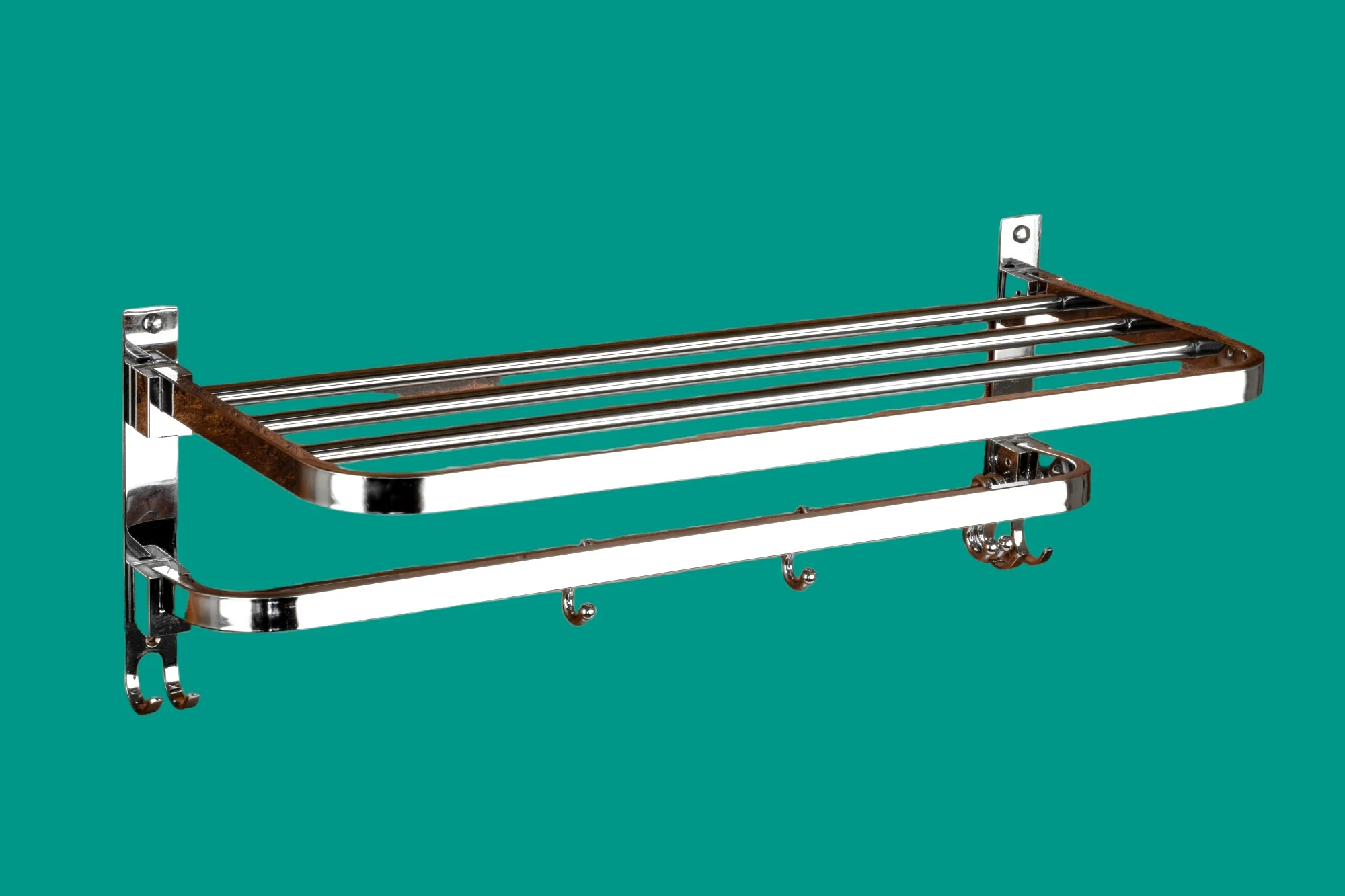 Premium Grade Stainless Steel and Aluminum Bathroom Accessories Modern Design Towel Rack Made in India for Hotels