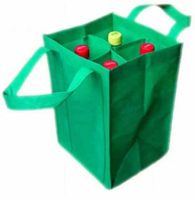 No Lamination Cheap Price PP Non Woven Wine Carry Bag Custom Logo Printed Multicolor Eco Friendly Recycled Material