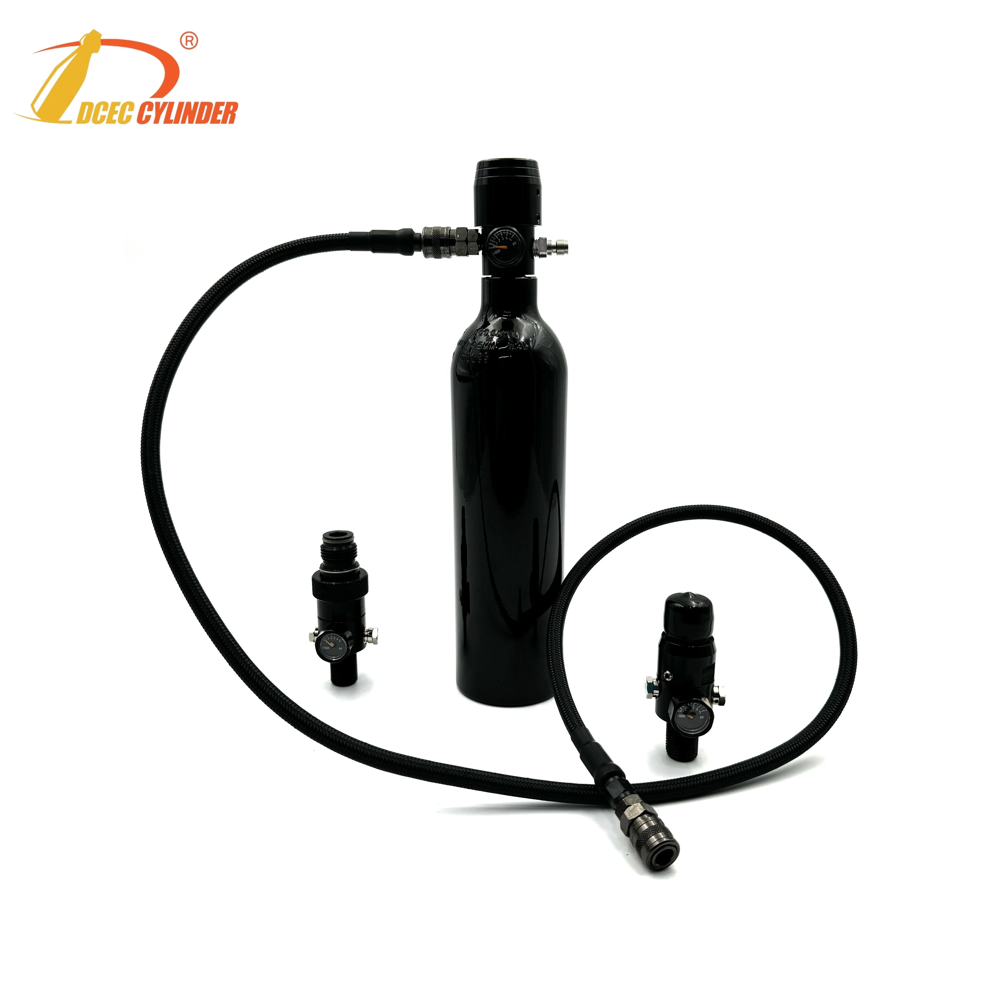 Durable Compressed TPED certificate 26ci Air Tank for Paintball and Airsoft HPA Tank with 4 position regulator