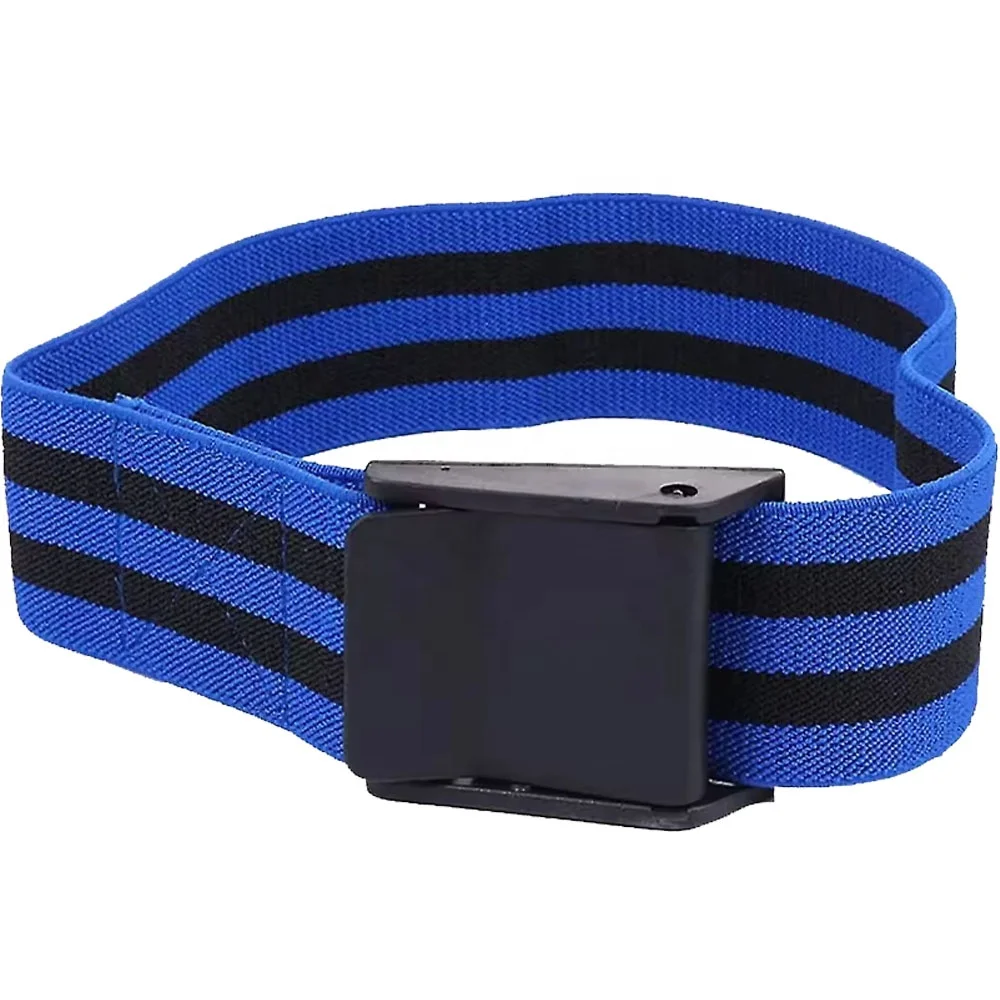 Comfortable BFR Blood Flow Restriction Training Bands Latex Loop Weightlifting Equipment with Plastic Buckle