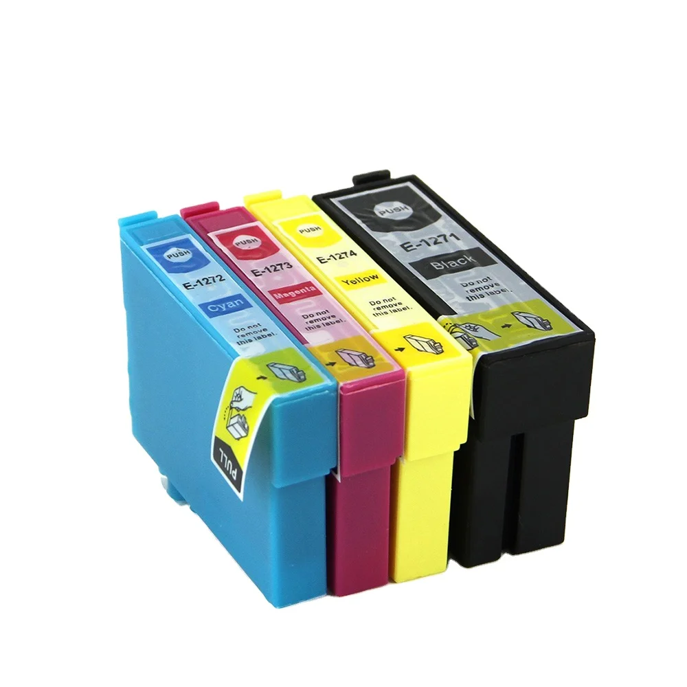 Tatrix T1271 T1272 T1273 T1274 Color Compatible Printer Ink Cartridge for Epson Stylus NX530 Workforce WF-7510