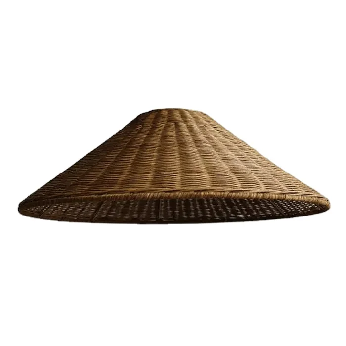 Handwoven Triangle Rattan Lamp Shades Unique Design Best Selling Model Lighting Lamp Shades